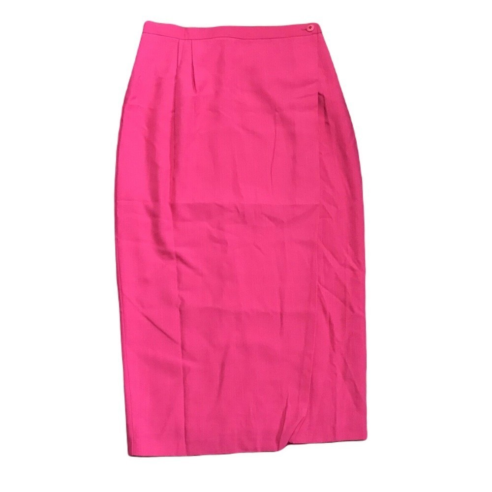 Danielle B Women's Classy Vintage Long Wrap Skirts ~ Sz 12 ~ Pink ~ Lined